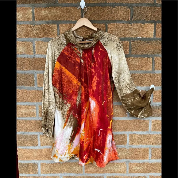 Satya paul silk dress large - Picture 2 of 13